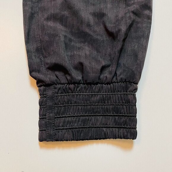 Athleta Camden Printed Jogger Pant Black Grey Moire Athlesuire Active Gym Relaxe - Picture 11 of 15